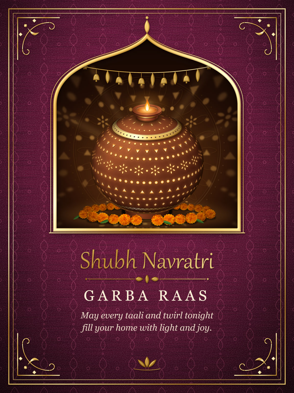 Garba Raas Diwali card