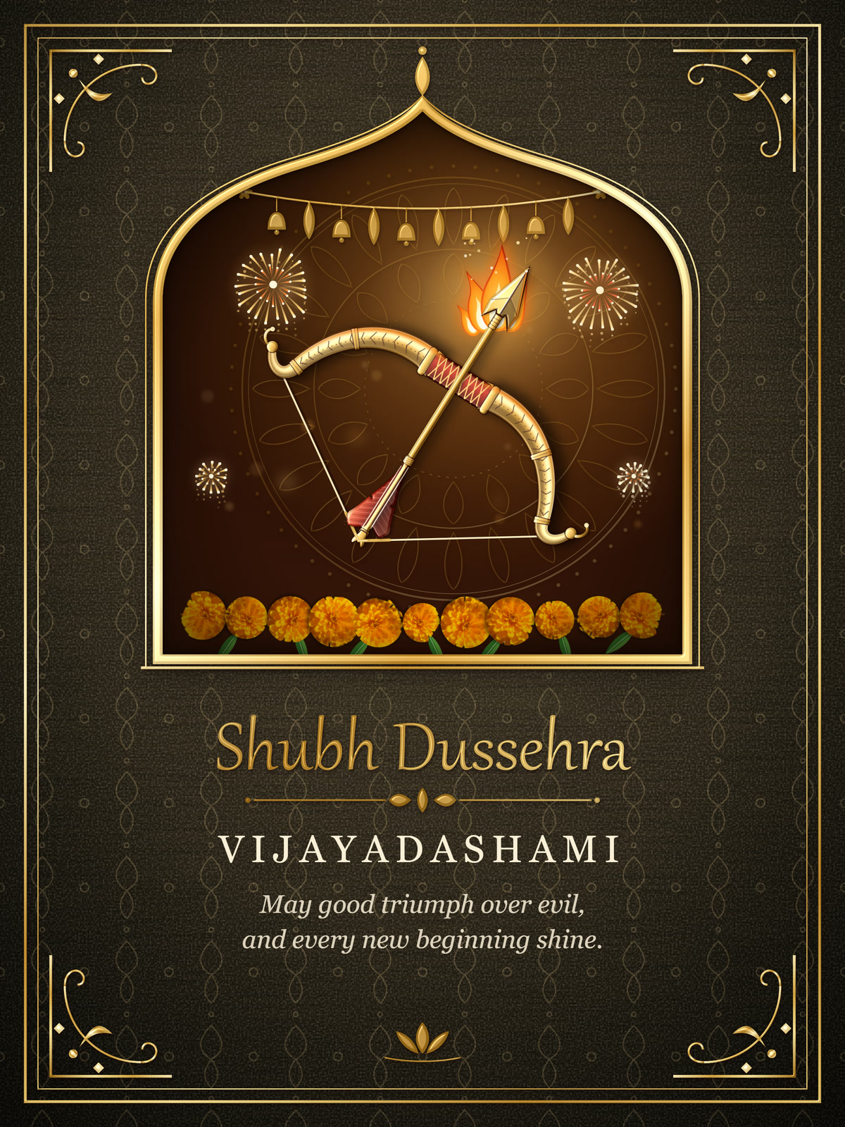 Vijayadashami Diwali card