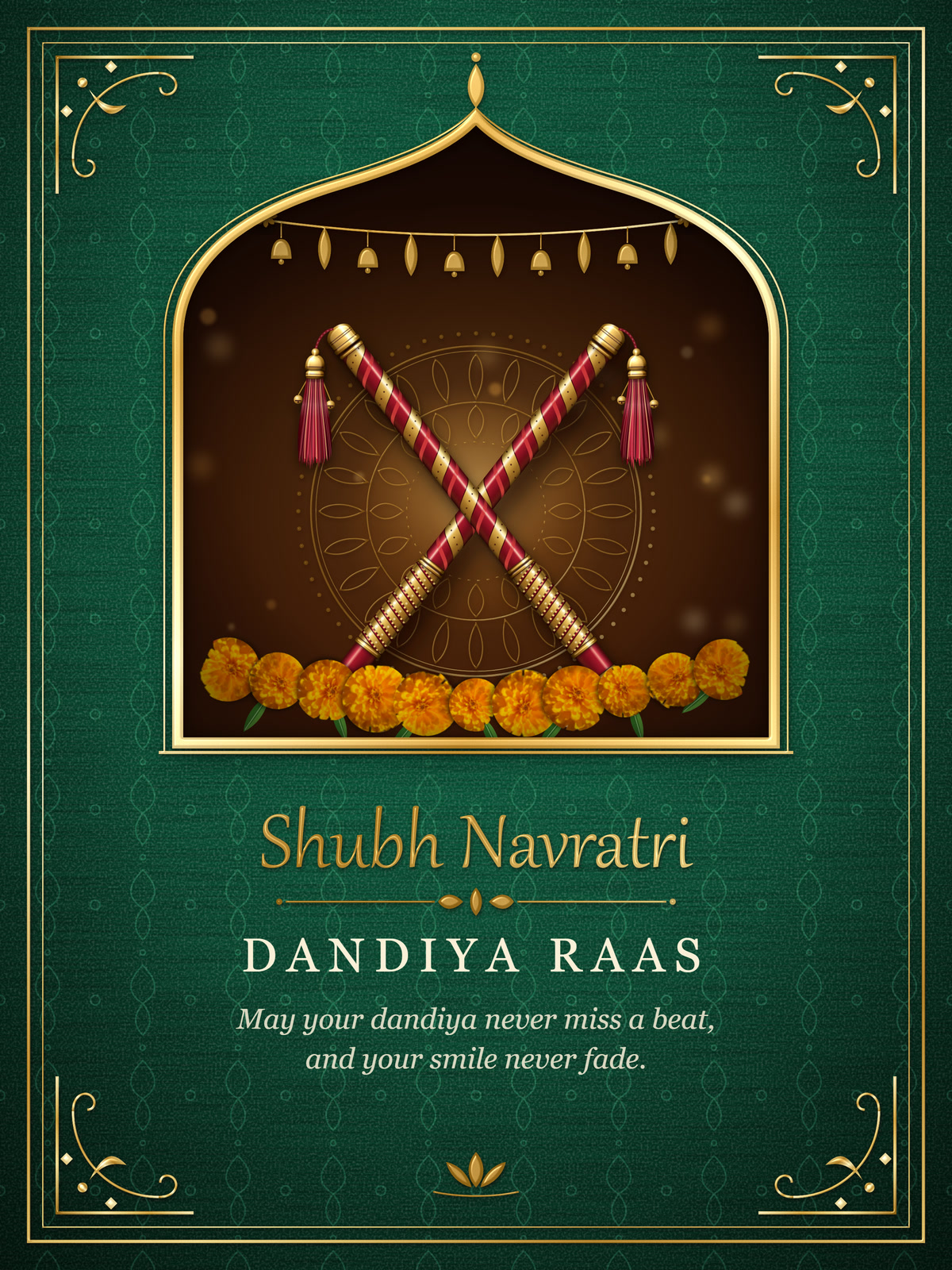 Dandiya Raas Diwali card