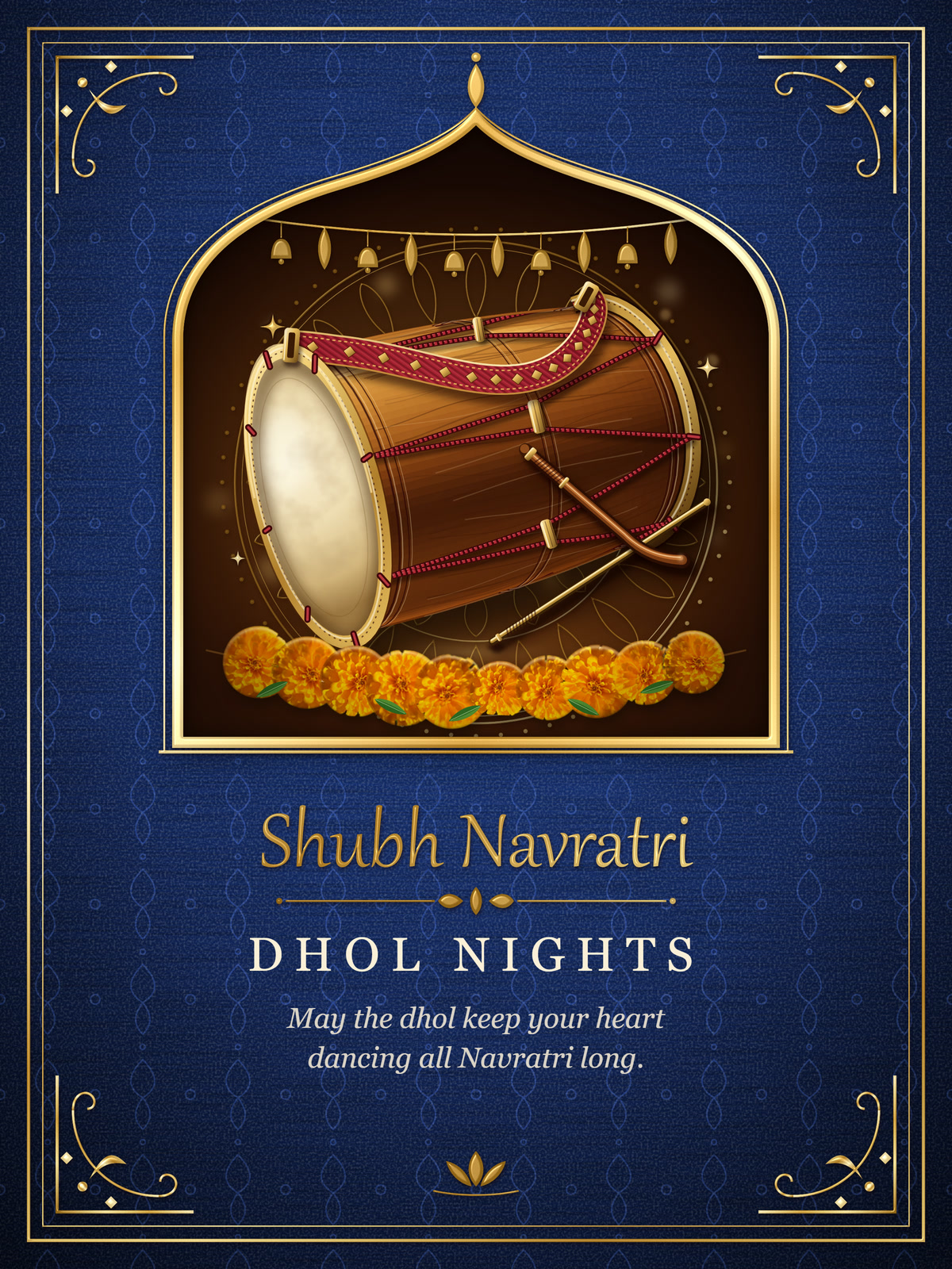 Dhol Nights Diwali card