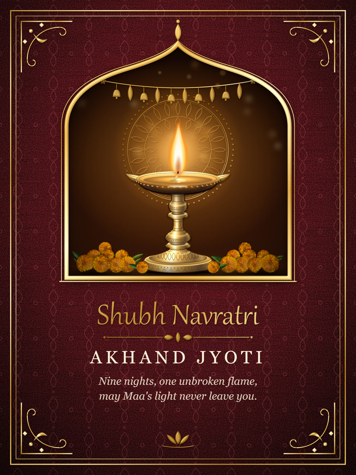 Akhand Jyoti Diwali card